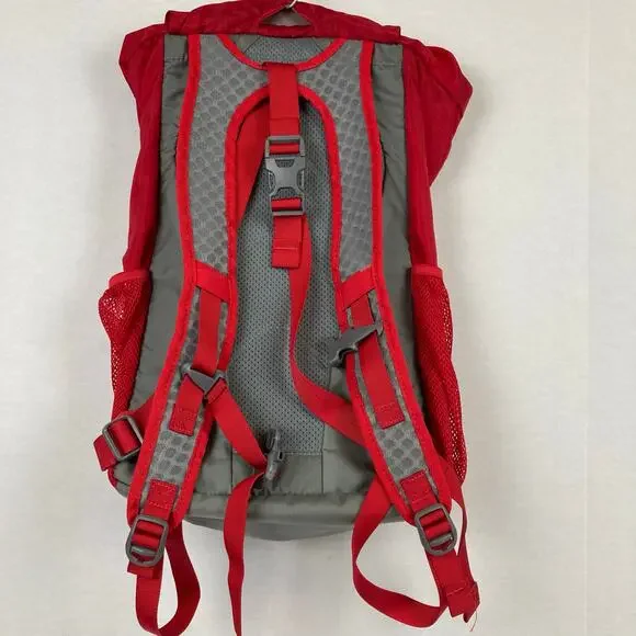 REI Daypack Red Gray FLASH 22 Backpack Hike Camp Lightweight Commuting Travel - Picture 2 of 11